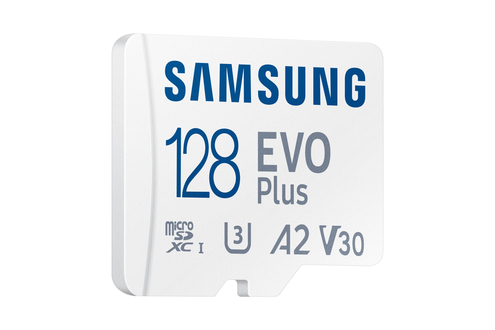 Samsung EVO Plus microSDXC 128 GB – UHS-I, U3, V30, A2, 160/130 MB/s, inkl. SD-Adapter