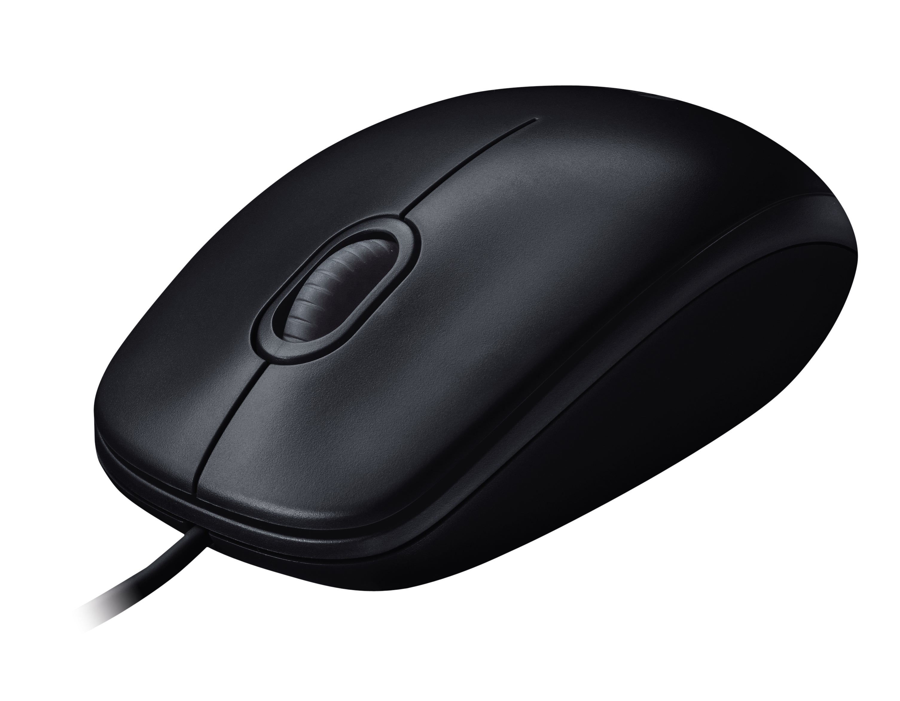 Logitech M90 Maus – kabelgebunden, USB-A, 1'000 dpi, 2 Tasten, beidhändig, grau