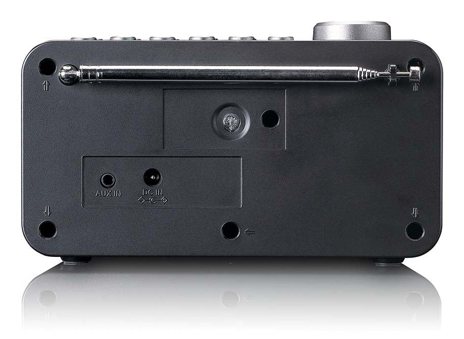 Lenco CR-625BK – DAB+/FM Radiowecker, Bluetooth, Qi-Laden – Schwarz