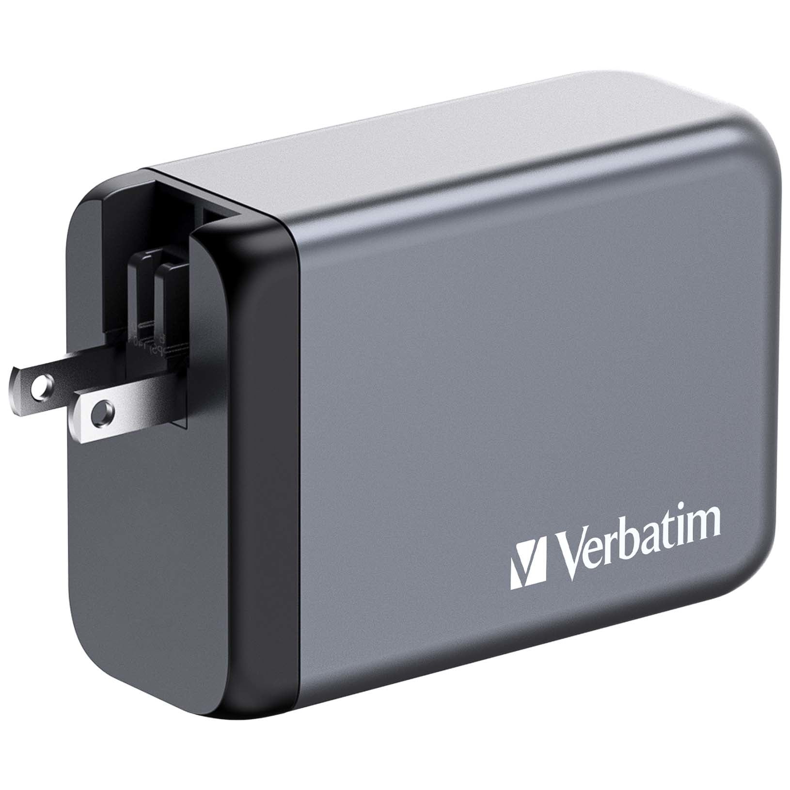 Verbatim GNC-240 Netzteil (EU/UK/US) – 240 W, 1× USB-C + 1× USB-A, QC 3.0, GaN