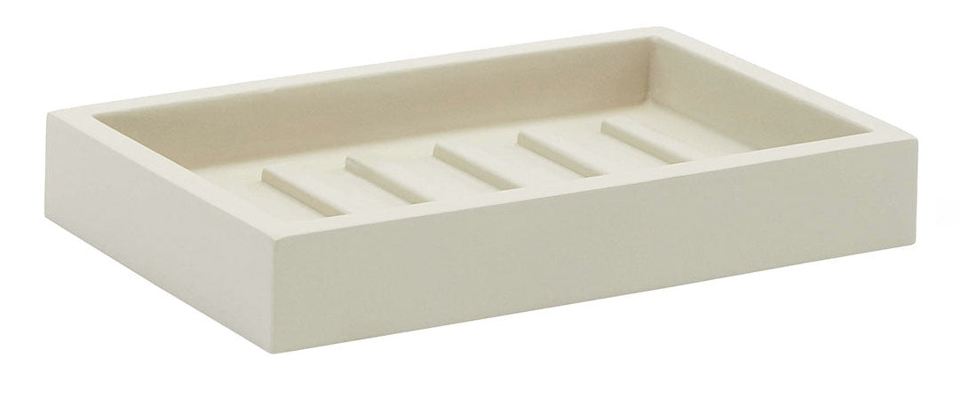 Aquanova Seifenschale Moon – Polyresin, 13,5×8,8×2 cm, Beige