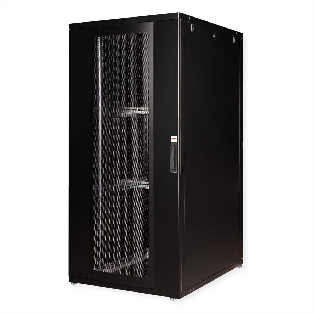ROLINE Pro – 19" Netzwerkschrank 36U, IP20, abschliessbar, 800 × 1000 × 1705 mm, schwarz, Stahl