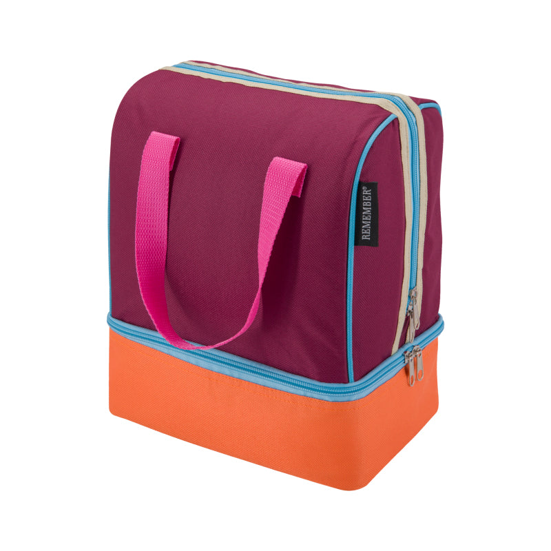 REMEMBER Lunch-Kühltasche Telli – 9 l, 23×26×16 cm – mehrfarbig, Polyester (PES) – 1 Stk.