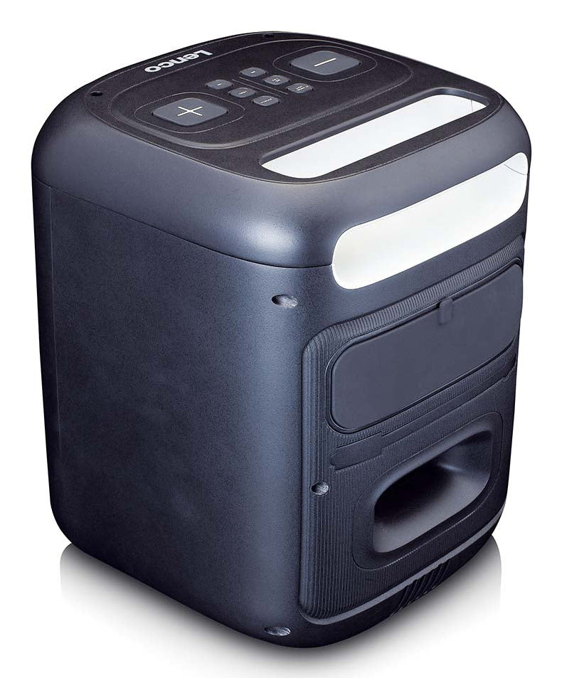 Lenco PA-101BK – Party-Lautsprecher – 100 W, LED, IPX4, 14 h Akku – Schwarz
