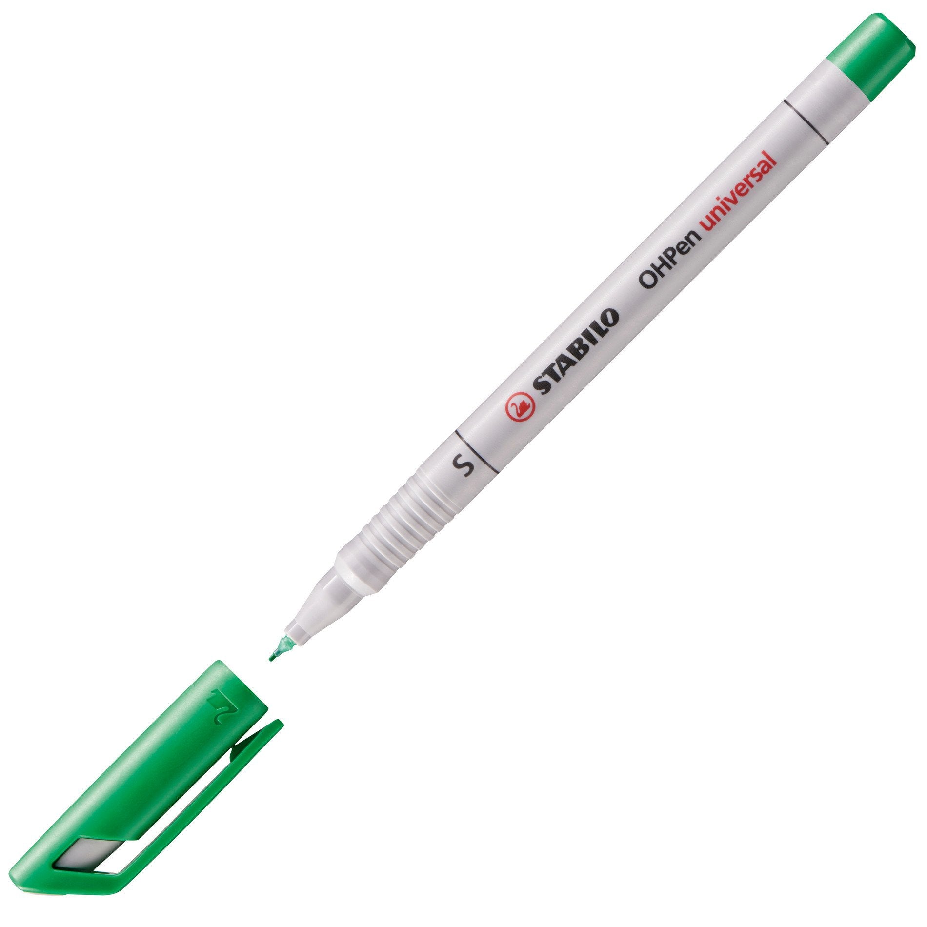 STABILO Non-Permanent-Marker OHPen universal – superfein 0,4 mm – grün – trocken abwischbar