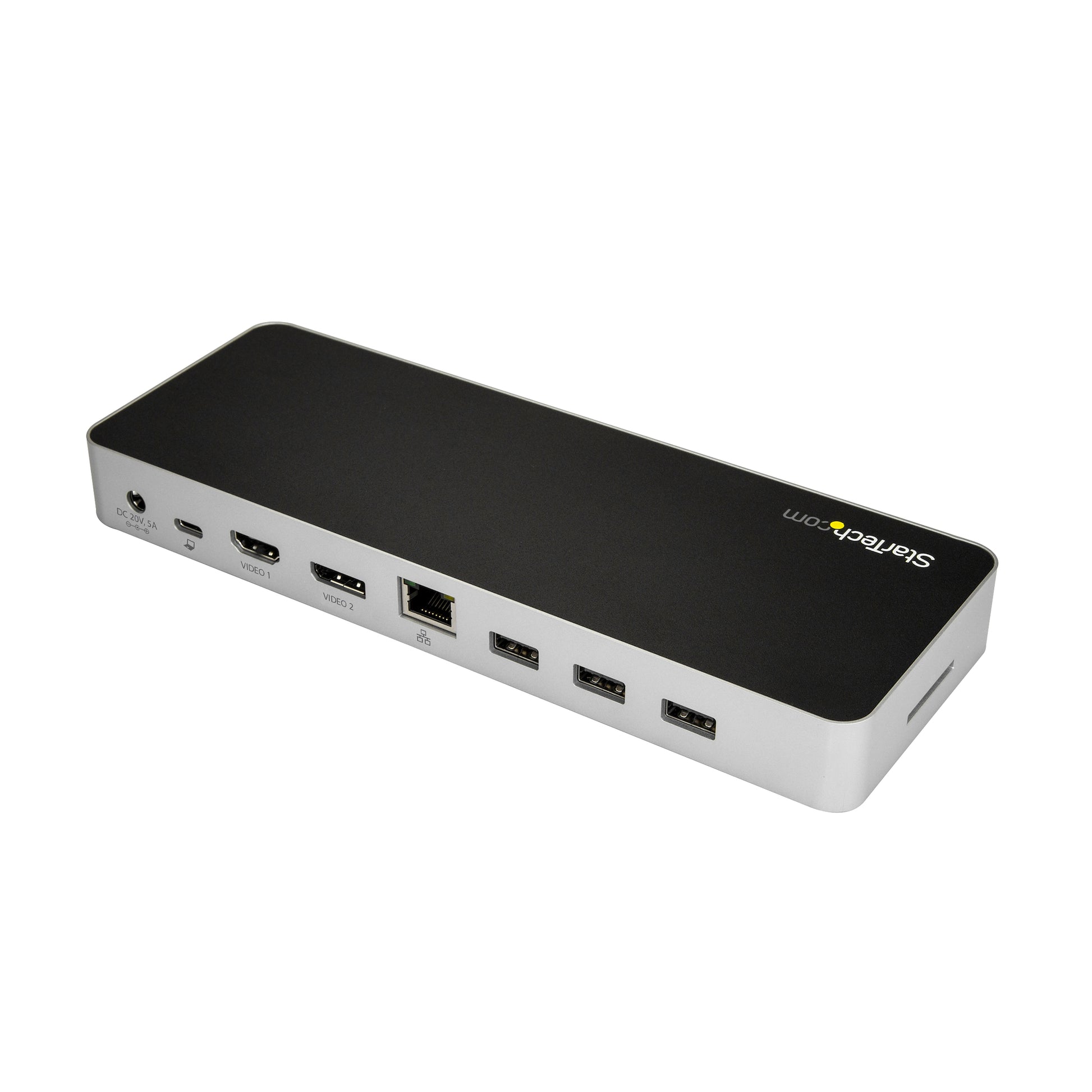 StarTech.com Dockingstation – USB-C, 1× DP, 1× HDMI, 4× USB-A, 60 W PD, GbE, für Windows/Mac/ChromeOS