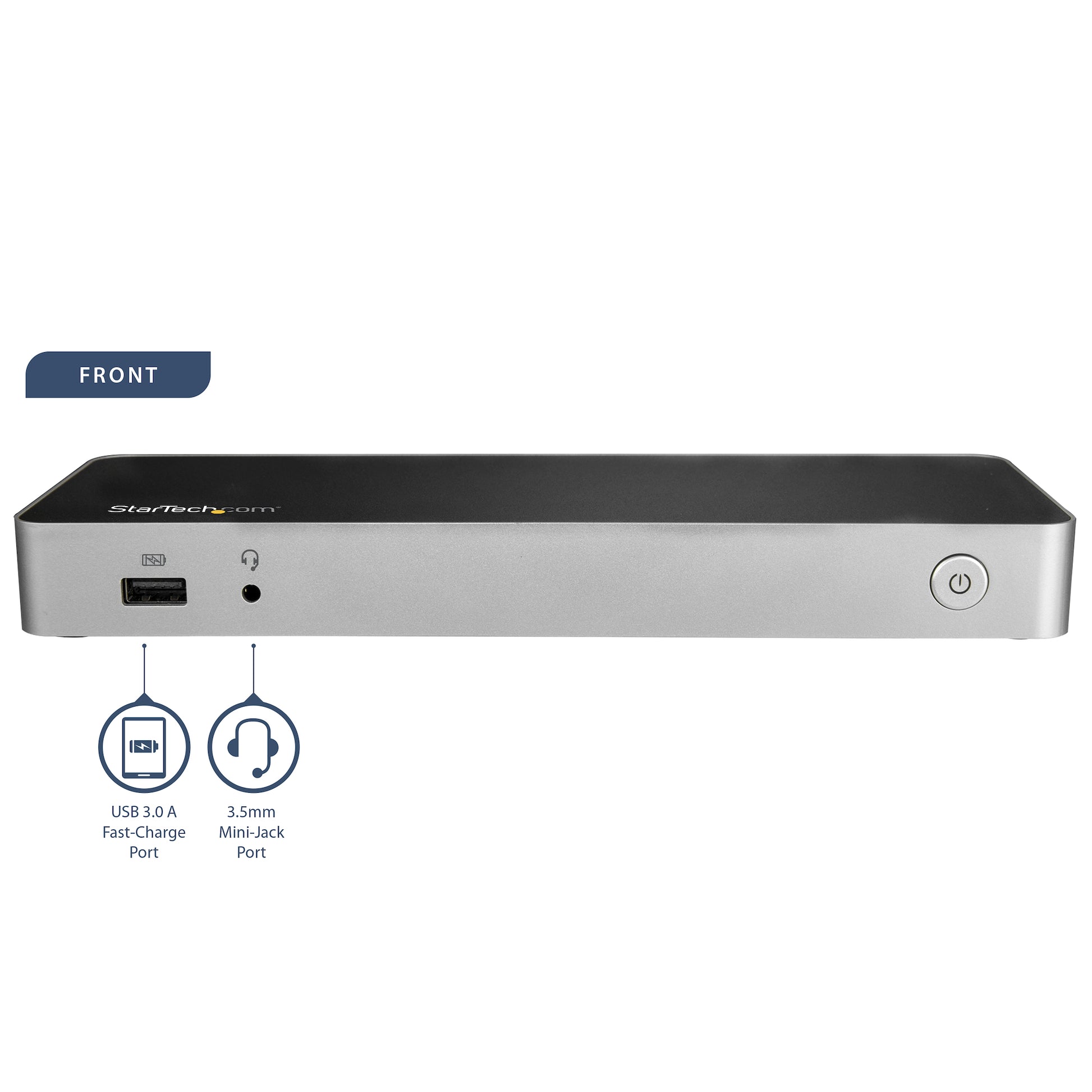 StarTech.com Dockingstation – USB-C, 1× DP, 1× HDMI, 4× USB-A, 60 W PD, GbE, für Windows/Mac/ChromeOS