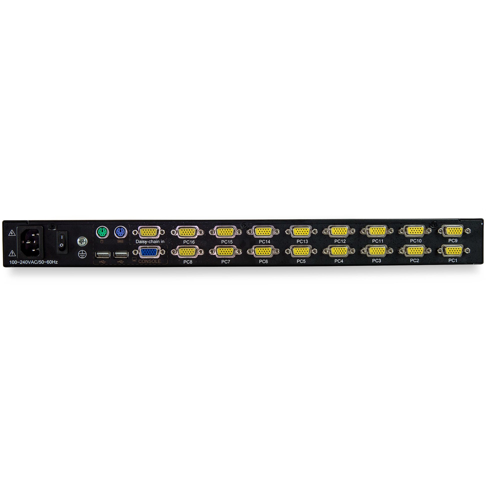 StarTech.com 17" Rack-LCD-Konsole – 16-Port VGA KVM – 1280 × 1024, USB 2.0 – 1U