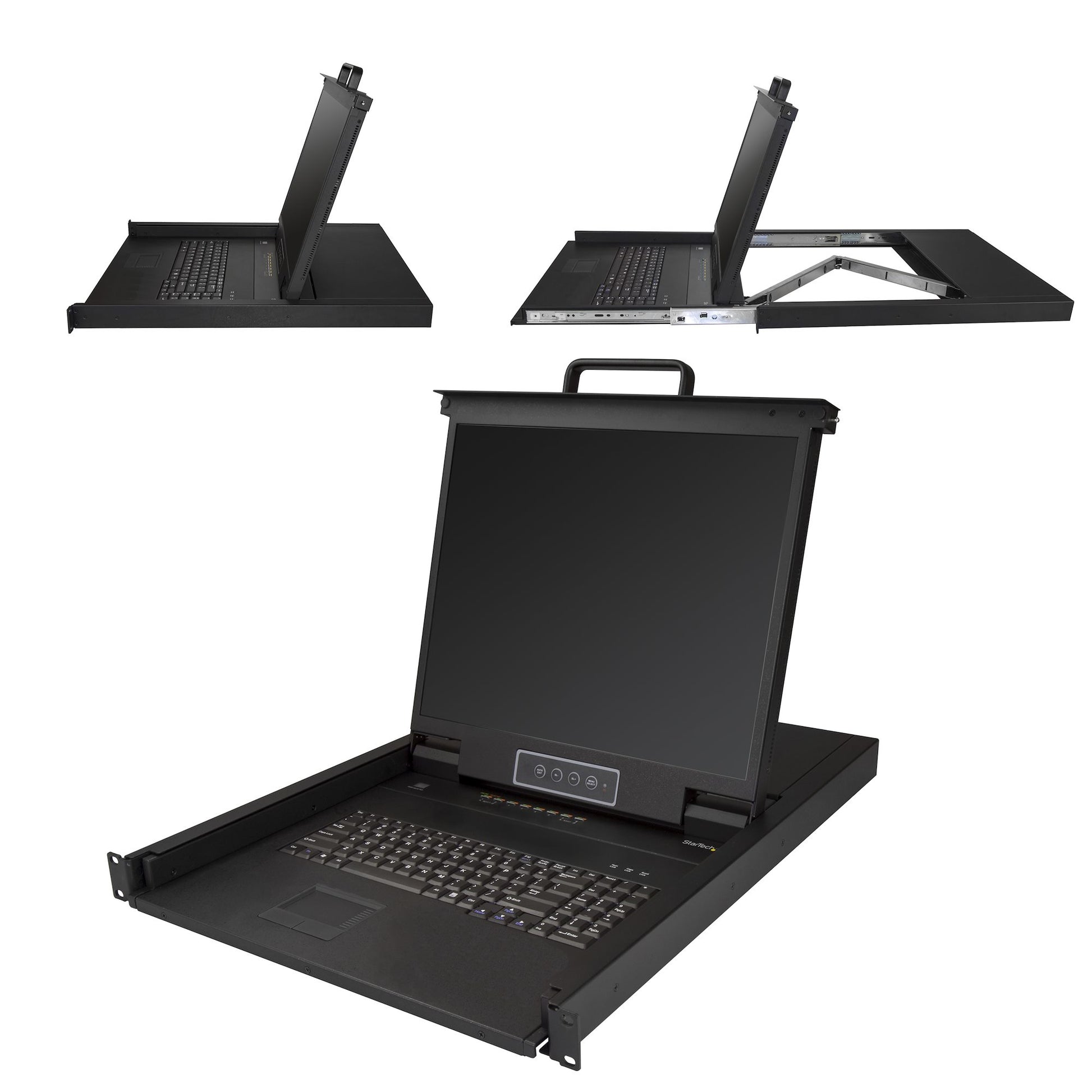 StarTech.com 19" Rack-LCD-Konsole – 1280 × 1024, 8-Port VGA KVM, USB 2.0 – 1U