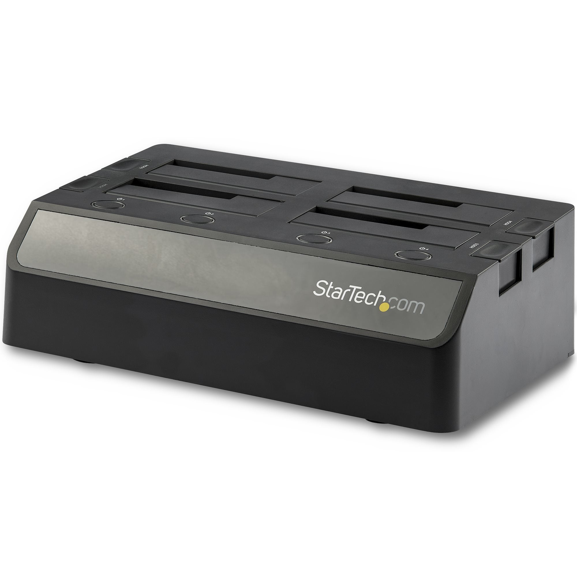 StarTech.com SSD/HDD Dockingstation – 4-Fach, für 2,5"/3,5" HDD/SSD, SATA, USB 3.2 Gen 2 Typ-C (10 Gbit/s)