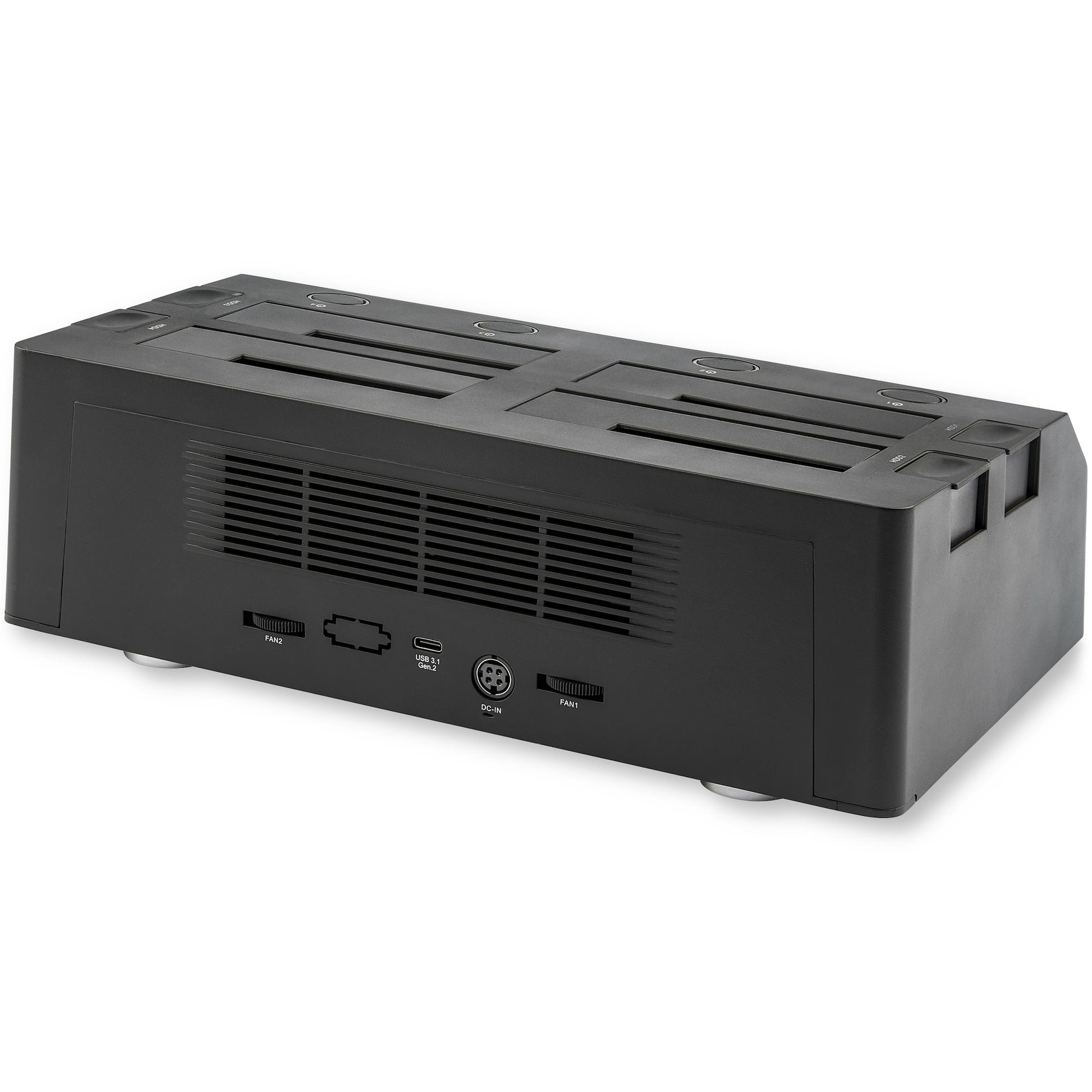 StarTech.com SSD/HDD Dockingstation – 4-Fach, für 2,5"/3,5" HDD/SSD, SATA, USB 3.2 Gen 2 Typ-C (10 Gbit/s)