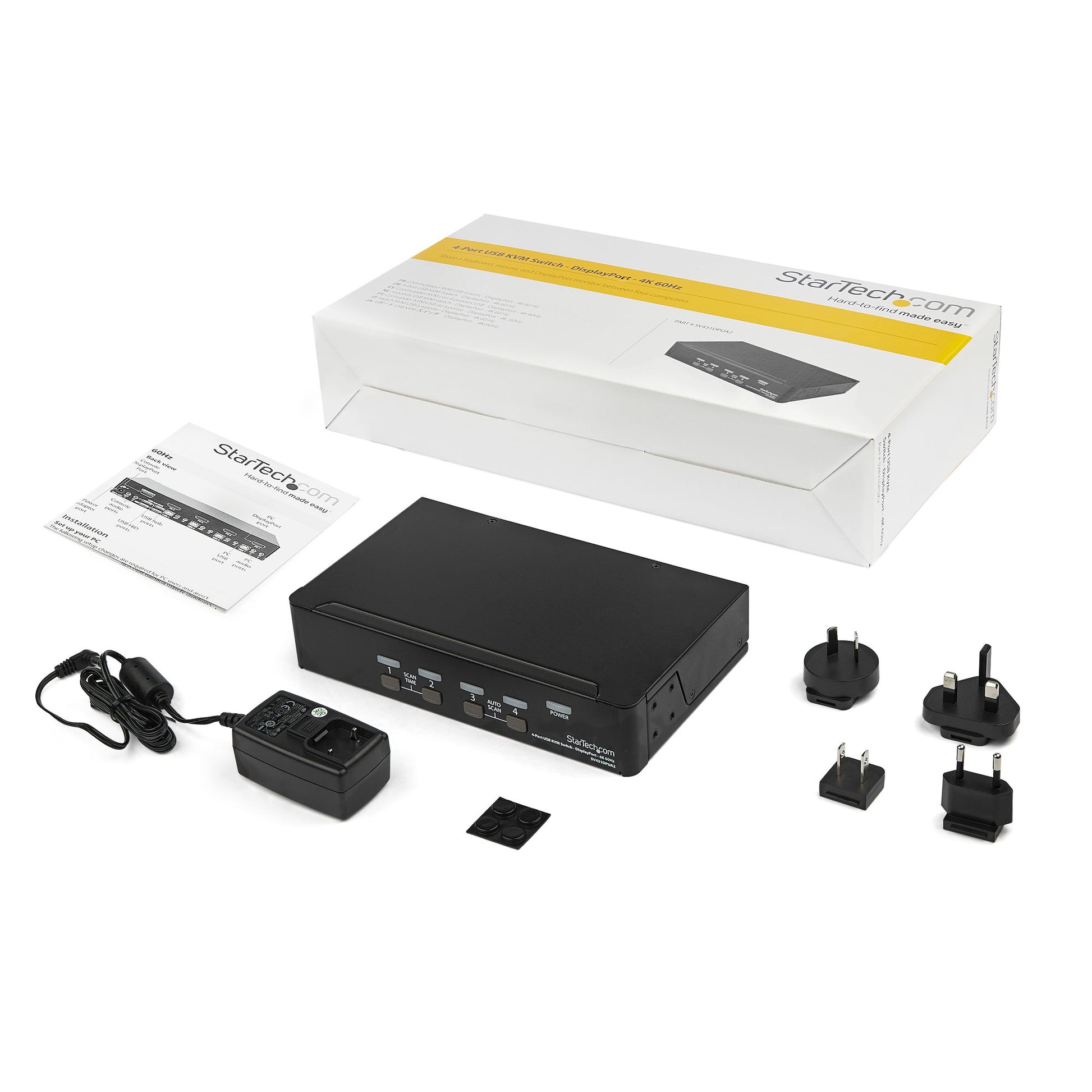 StarTech.com KVM-Switch, DisplayPort, 4K (3840 × 2160, 60 Hz)