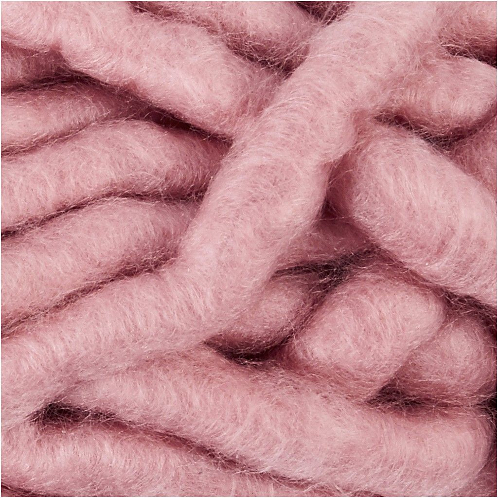 Creativ Company Acrylwolle XL Wolle Rosa – 200 g, 17 m, Polyacryl, Nadel 20 mm, 1 Stk.