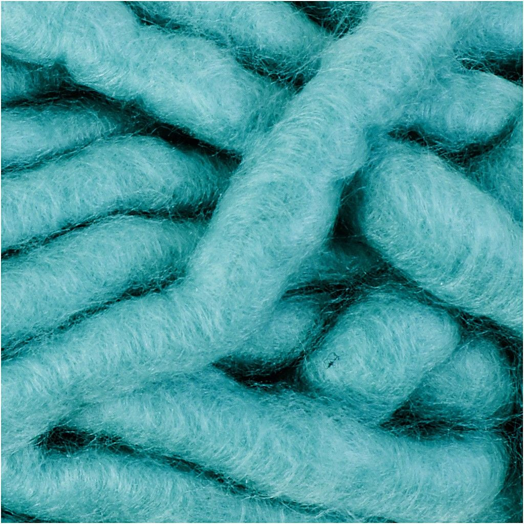 Creativ Company Acrylwolle XL Garn Türkis – Acryl, 200 g, 17 m, Nadel 20 mm, 1 Stk.