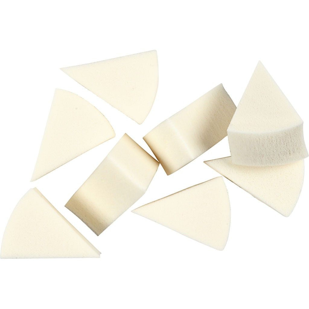 Creativ Company Malschwamm, 25 × 40 mm, weiss, 8er-Set