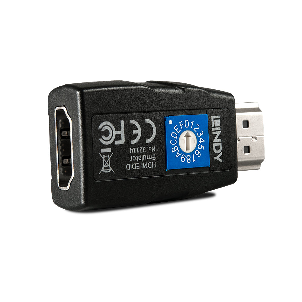 Lindy Adapter, HDMI EDID-Emulator, HDMI 2.0, 18 Gbit/s