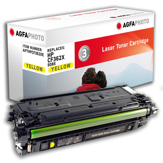 AgfaPhoto Toner CF362X – Gelb, 9500 Seiten – für HP Color LaserJet Enterprise M552dn, M553n, M553dn und andere