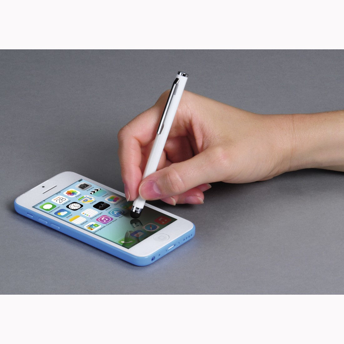 Hama Easy Eingabestift – Aluminium, weiss