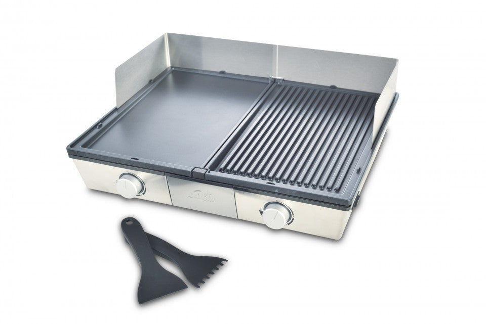 Solis Tischgrill Deli Grill 979.44 – 2200 W, Grillfläche 40 × 32 cm – Schwarz