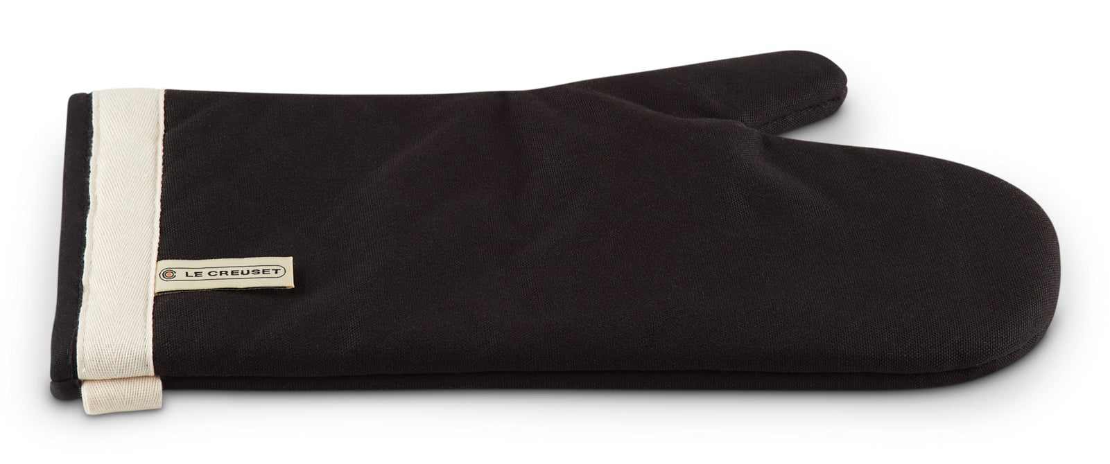 Le Creuset Ofenhandschuh 18 × 35,5 × 1 cm, Baumwolle, Schwarz