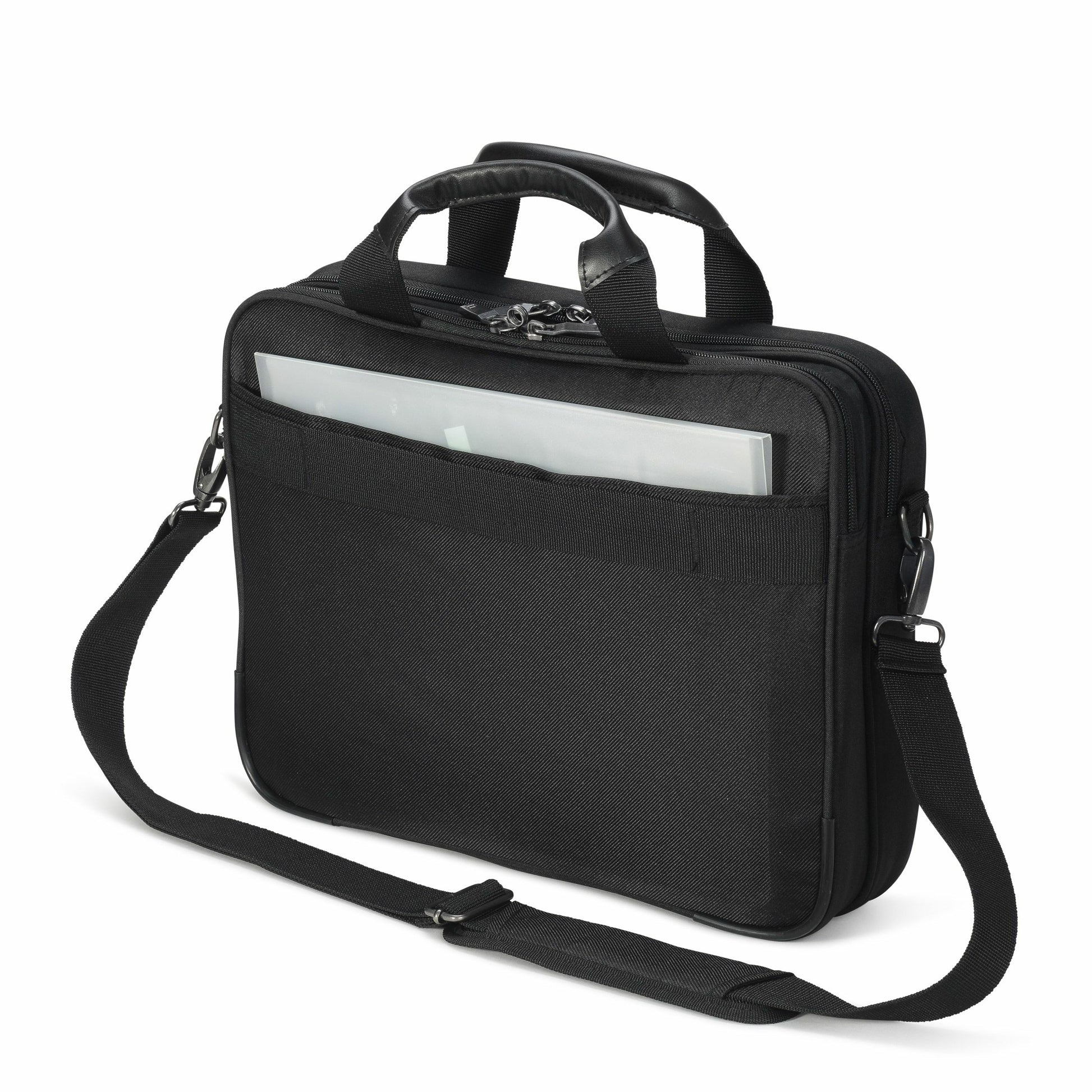 DICOTA Notebook-Tasche für bis 14,1" – schockresistent, aus recycelten Materialien – Schwarz