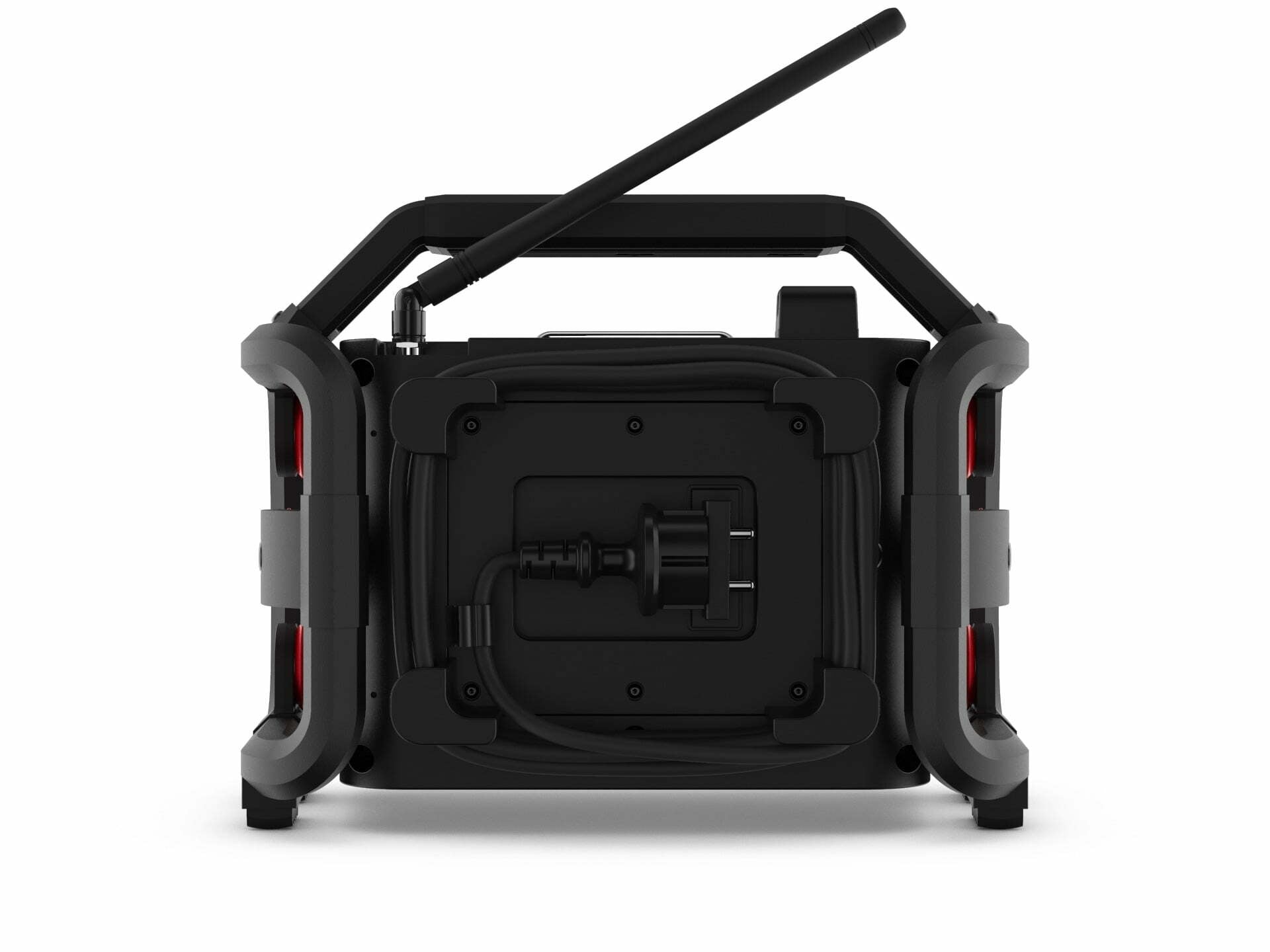 Perfectpro Rockpro – Baustellenradio – DAB+, UKW, Bluetooth, IP65, Akkubetrieb – Schwarz, Rot
