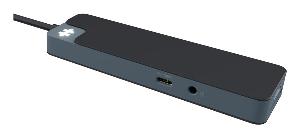 Targus HyperDrive Flex USB-Hub – USB-C, 1× HDMI, 5× USB-A, 100 W PD, microSD, für Windows/Mac