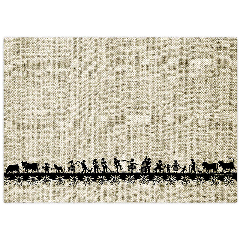 Trendform Tischset Swiss Tradition, Papier, rechteckig – 29,7 × 42 cm – FSC – 48 Stk.