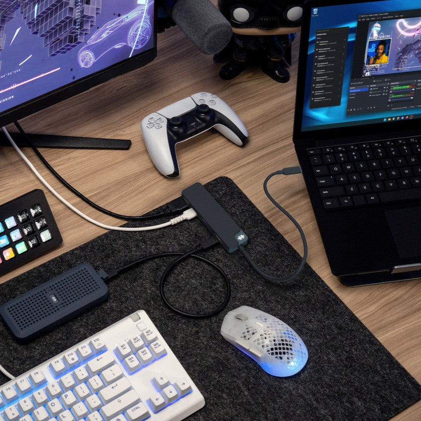 Targus HyperDrive Flex USB-Hub – USB-C, 1× HDMI, 5× USB-A, 100 W PD, für Windows/Mac