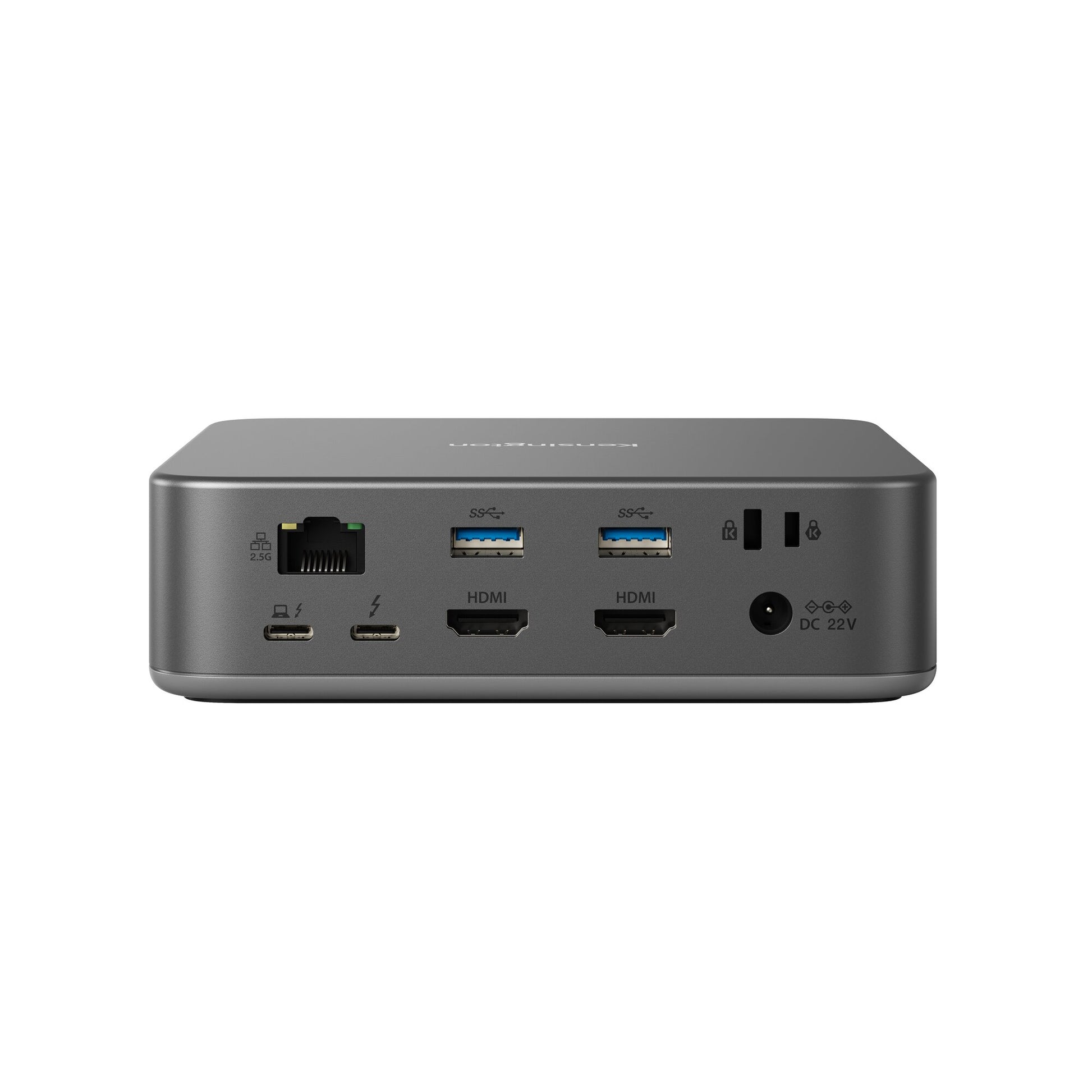 Kensington SD5010T5 EQ Dockingstation – Thunderbolt 5, 2× HDMI, 2× USB-A, 2× USB-C, 140 W PD, 2,5GbE