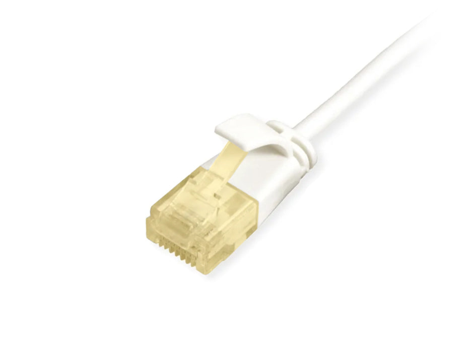 Equip Slim Patchkabel – Cat6a U/UTP, 0,25 m, Weiss, LSZH, RJ-45