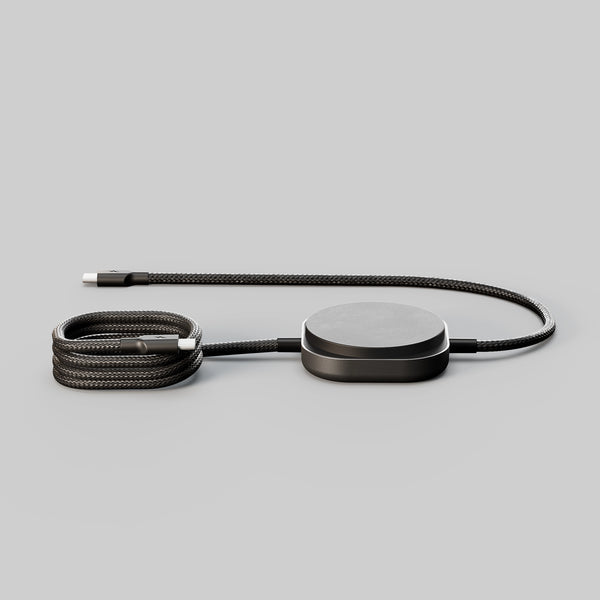 ZENS Pro 2 2-in-1 Kabelloses Ladepad Qi2 – USB-C×2, PD – Schwarz