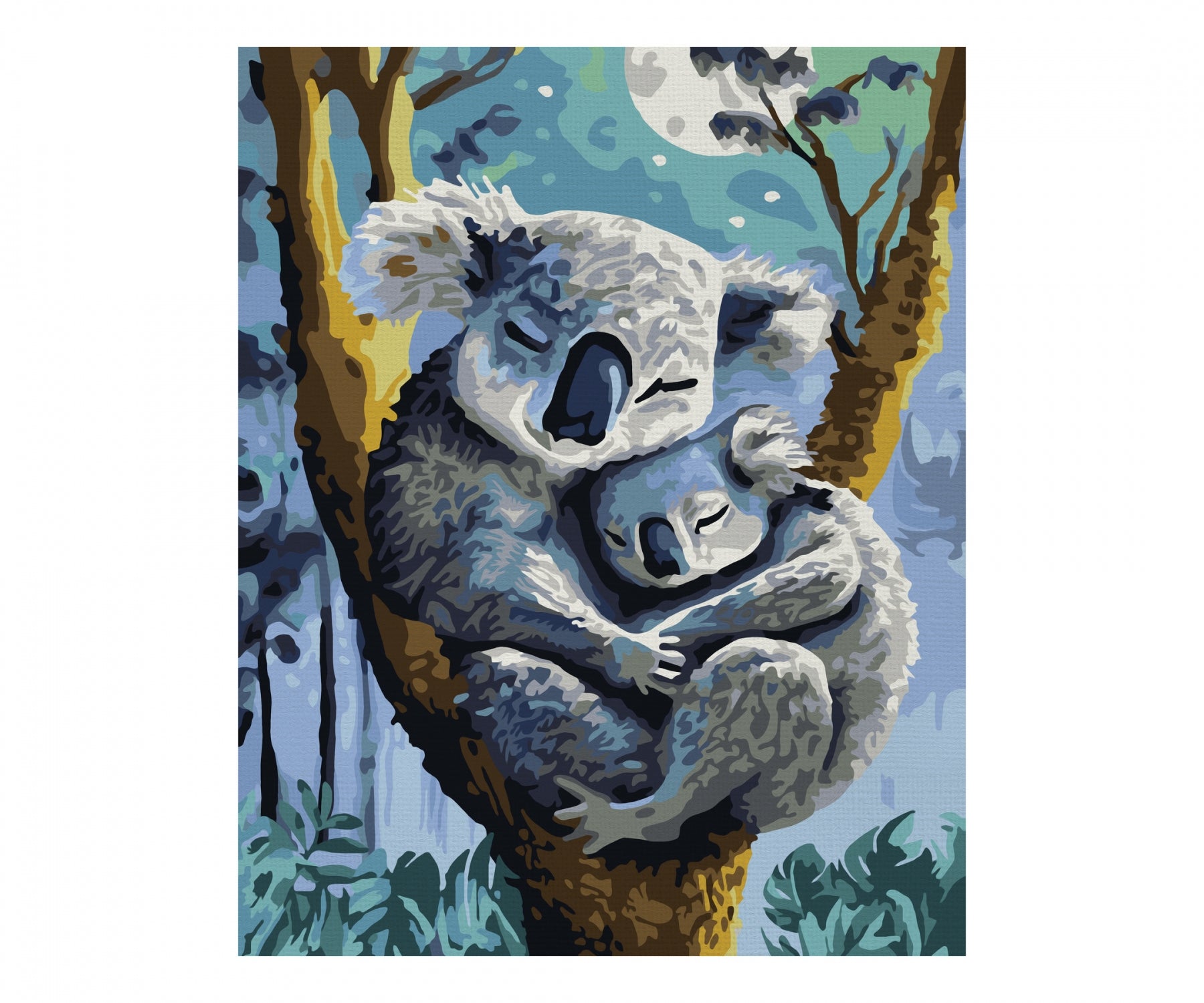 Schipper Malen-nach-Zahlen-Set – Koala mit Baby – 24 × 30 cm – ab 12 Jahren