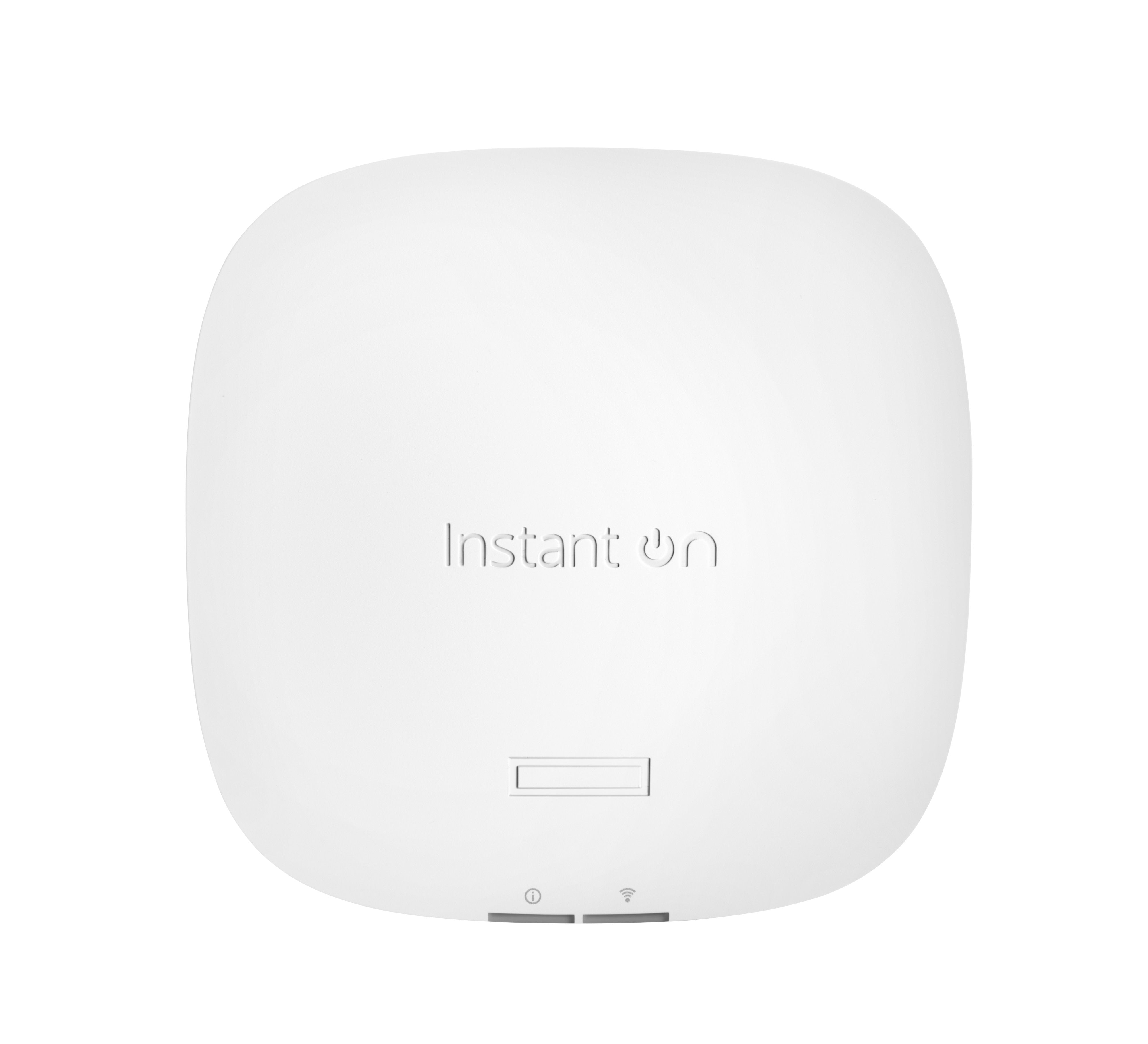 HPE Instant On AP22 – Wi‑Fi 6 Access Point, Dual‑Band (2,4/5 GHz), 1× GbE, PoE, Decke/Wand, Weiss