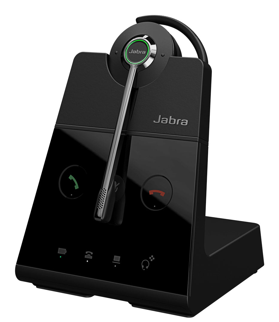 Jabra Engage 65 SE Office-Headset – Ohrbügel, BT, mit Ladestation, Schwarz