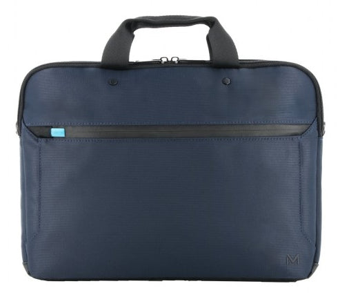 Mobilis Notebook-Tasche für Geräte bis 14" – wasserabweisend, aus recycelten Materialien – Blau