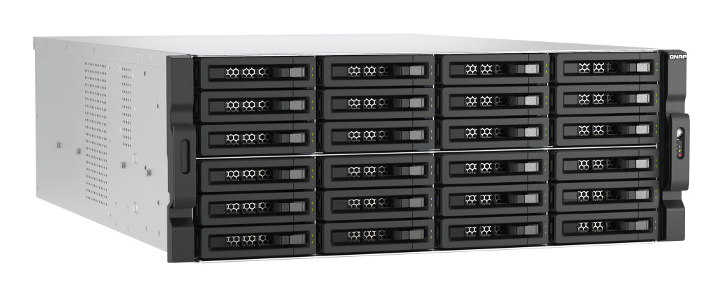 QNAP TL-R2400PES-RP – 24-Bay Rack 4U Gehäuse – für 2,5"/3,5" HDD/SSD, SATA