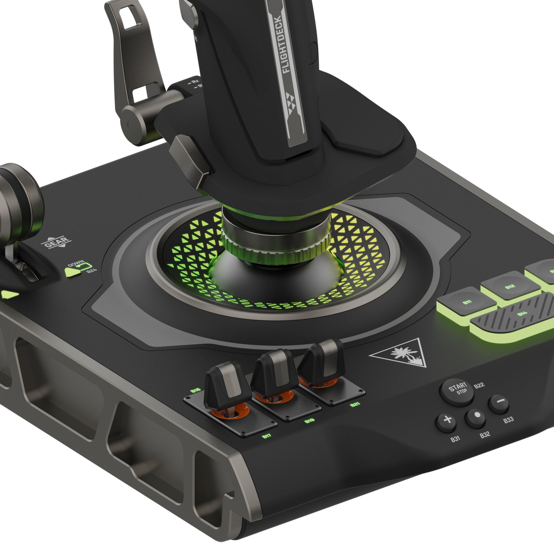 Turtle Beach VelocityOne Flightdeck – Joystick – USB (kabelgebunden), Schwarz, für PC (Windows 10, Windows 11)