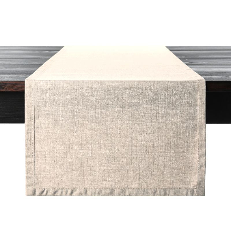 PROFLAX Tischläufer – 50×150 cm, Leinen, Beige, OEKO-TEX