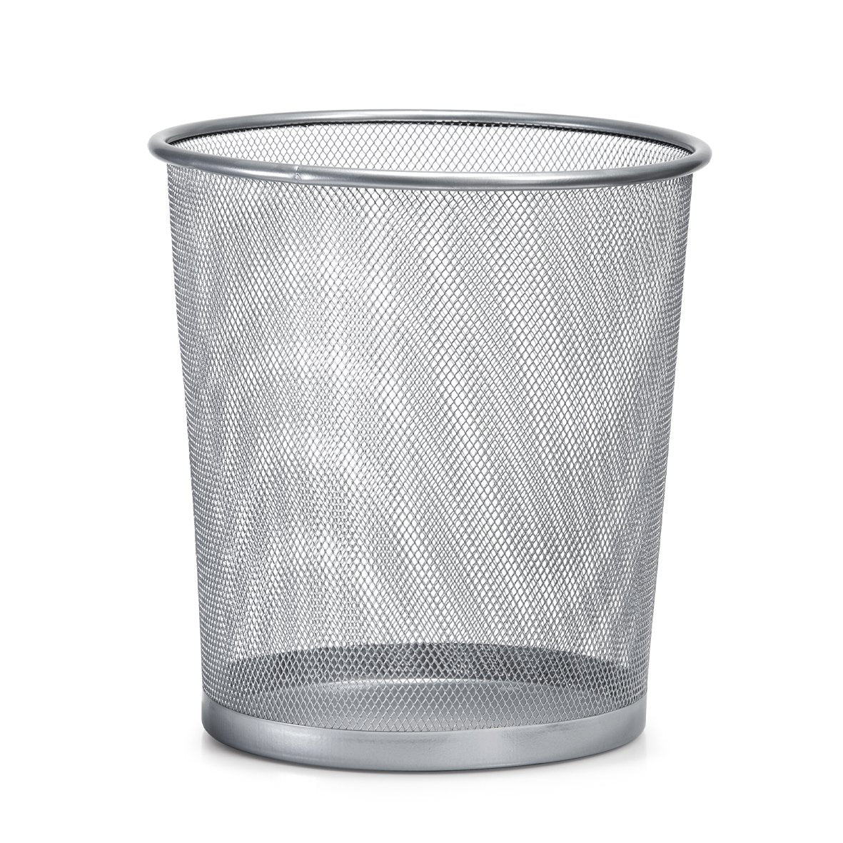 Zeller Present Papierkorb – 12 l – Metall, rund – silber