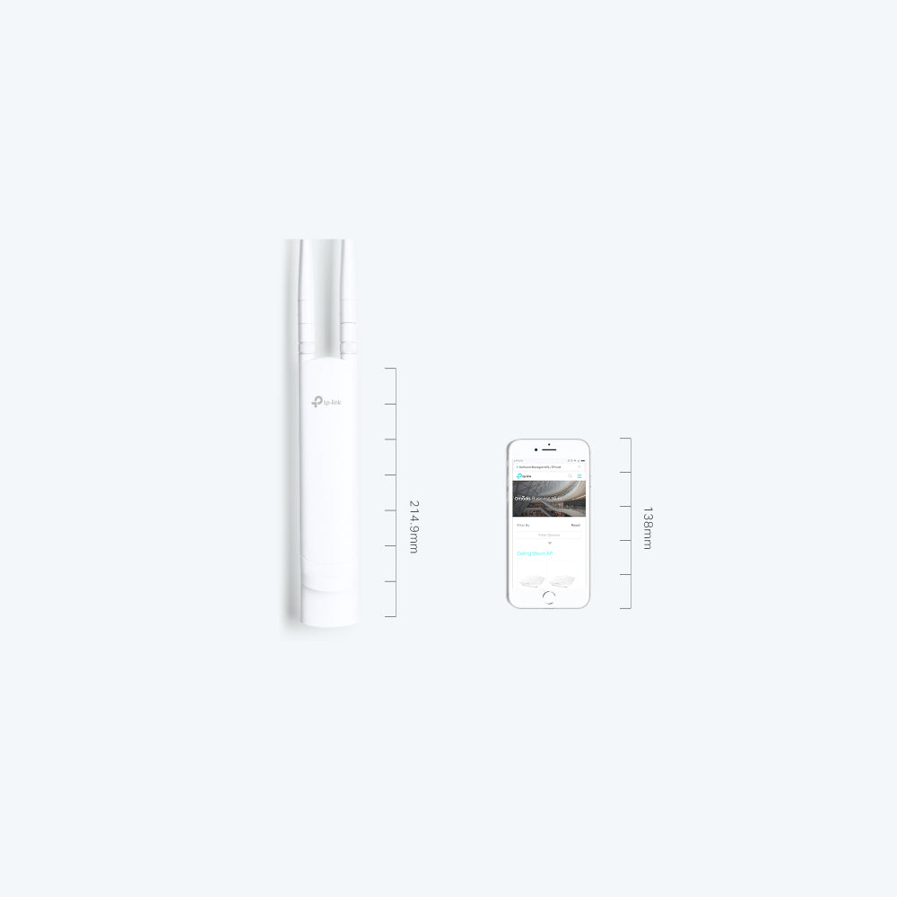 TP-Link EAP113-Outdoor – Access Point – Wi-Fi 4 (2,4 GHz), 300 Mbit/s, 10/100 Mbit/s, PoE