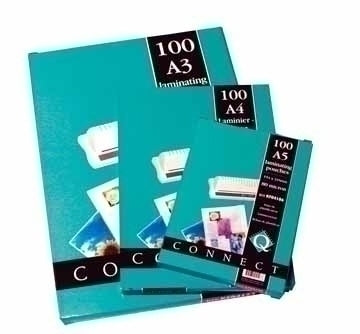 Connect Q-Connect Laminierfolien 60 × 90 mm – 100 µm, glänzend, 100 Stück