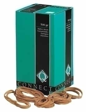 Connect Gummibänder – 1,5 × 30 mm, Ø 19 mm, Braun, Naturkautschuk, 500 g