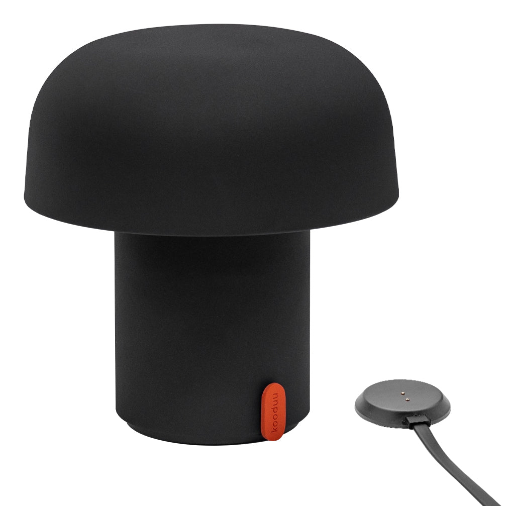 Kooduu Tischleuchte SENSA – 60 lm, 2700 K, dimmbar, Akku, USB, tragbar – Anthrazit