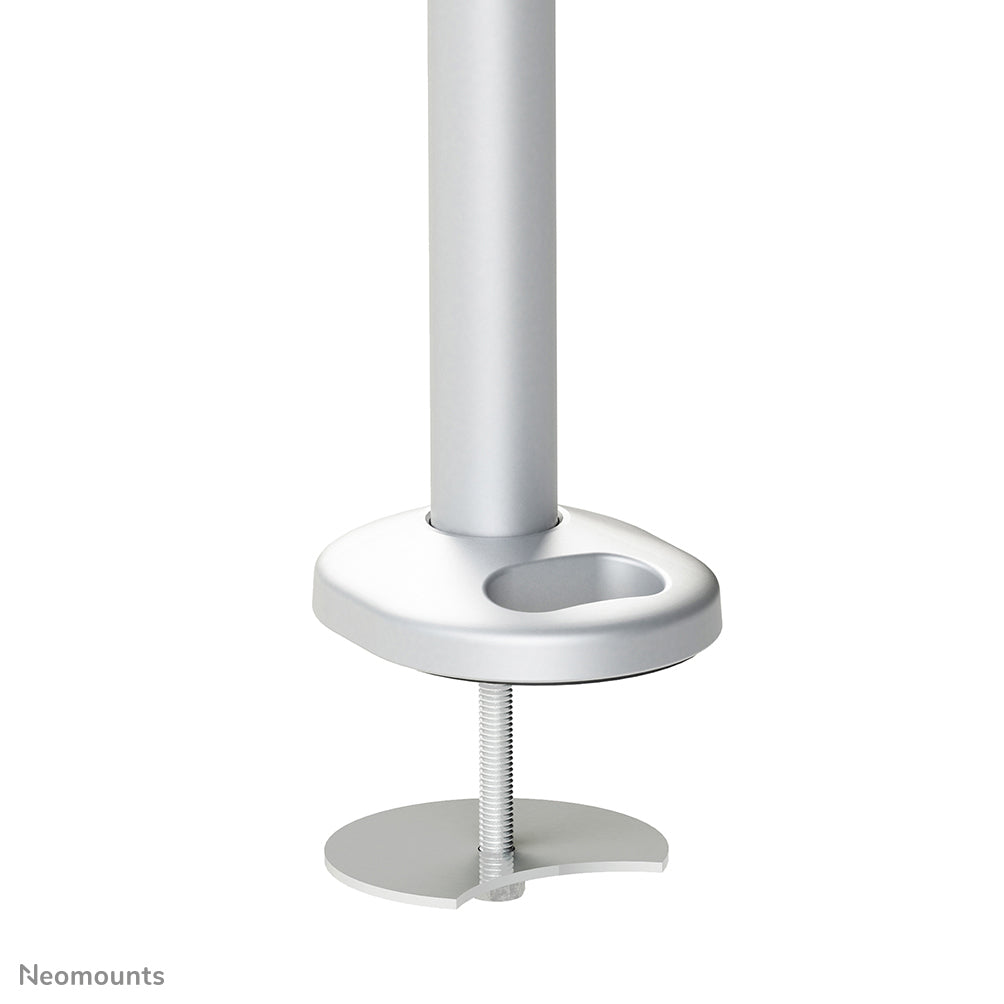Neomounts Monitorarm, Dual, Tischdurchführung – bis 27", VESA 75 × 75/100 × 100 mm, 6 kg, Silber