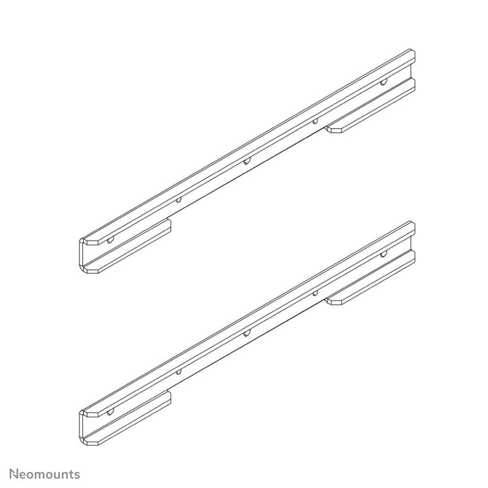 Neomounts VESA-Adapterplatte – 10–32" – VESA 75×75/100×100/100×200 mm – bis 25 kg/Monitor – Silber