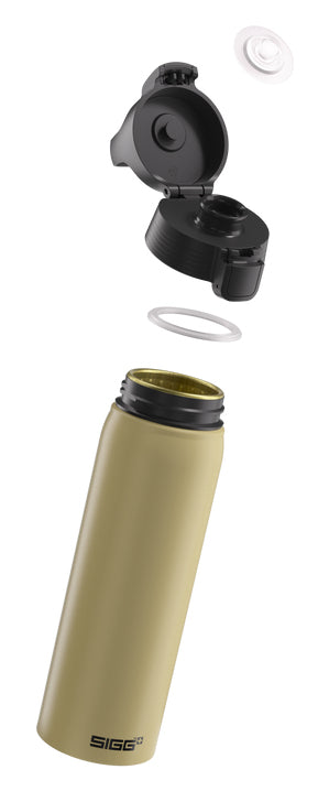 SIGG WBM One Trinkflasche 750 ml – Aluminium, Weithals, Schraubdeckel