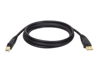 Tripp Lite USB-A auf USB-B Kabel – USB 2.0 (480 Mbit/s) – 4,5 m – Goldstecker, geschirmt – Schwarz