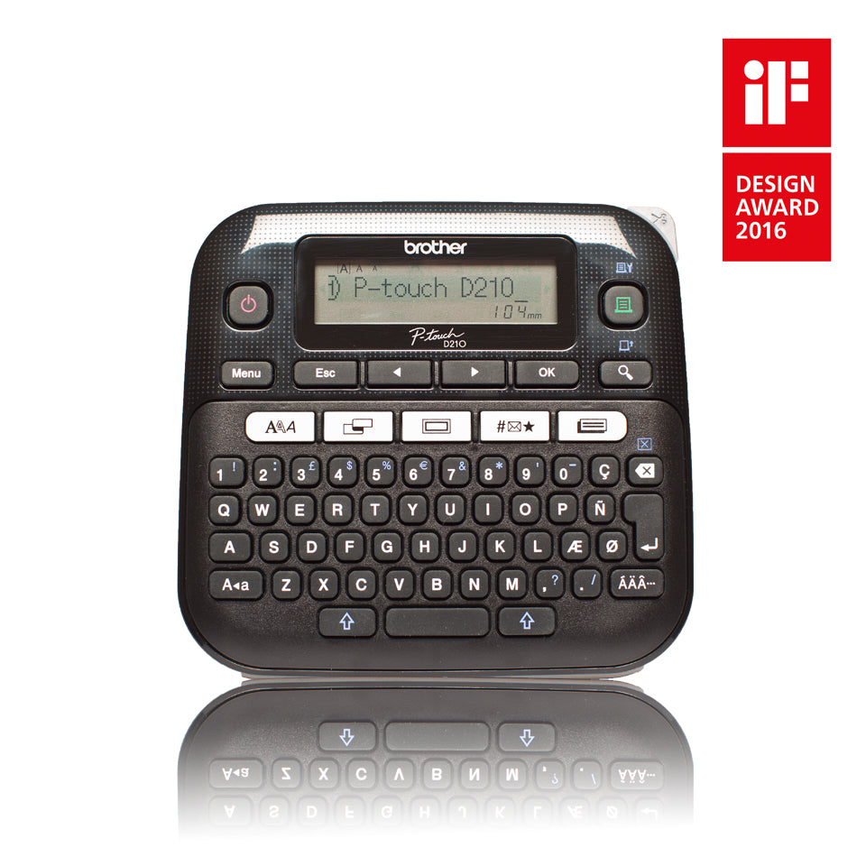 Brother PT-D210 – Beschriftungsgerät, TZe bis 12 mm, 180×180 dpi, 20 mm/s