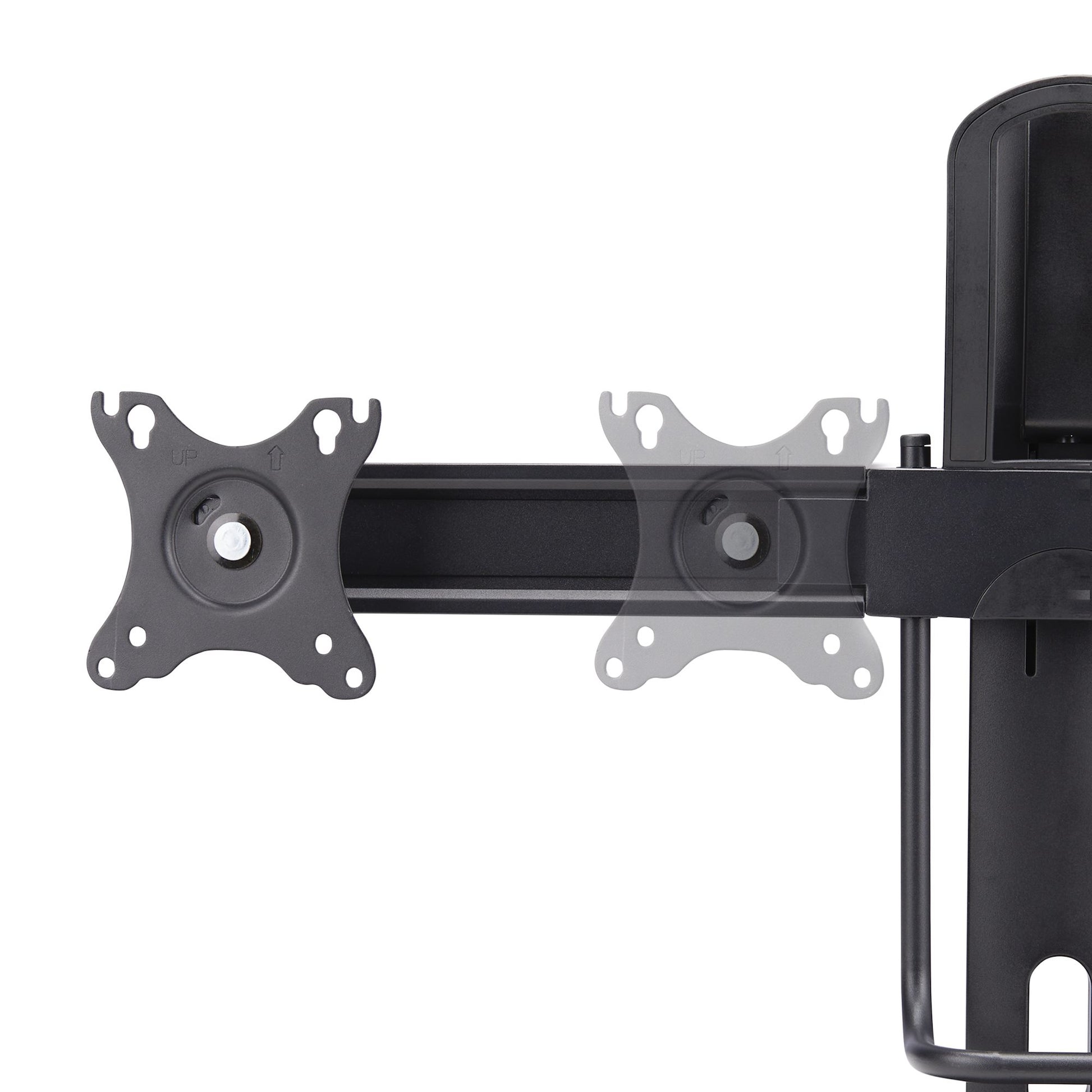 StarTech.com CROSSBAR – Monitorhalterung, Dual, Standfuss, bis 27"